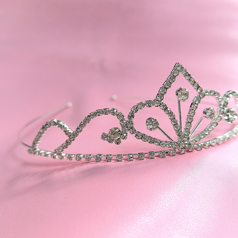 Tech Hair Accessories - Couronne de mariée en strass couleur