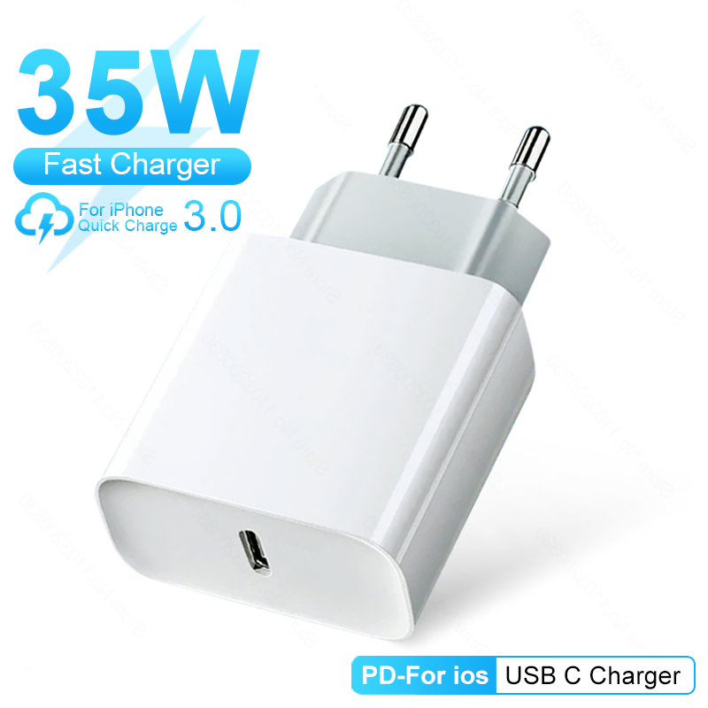 Tech Accessories Apple - Chargeur rapide USB C PD 35W,
