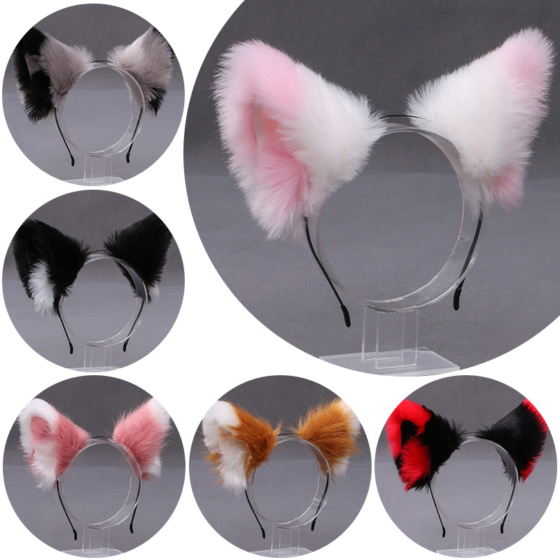 Tech Hair Accessories - Serre-tête en peluche oreilles de chat
