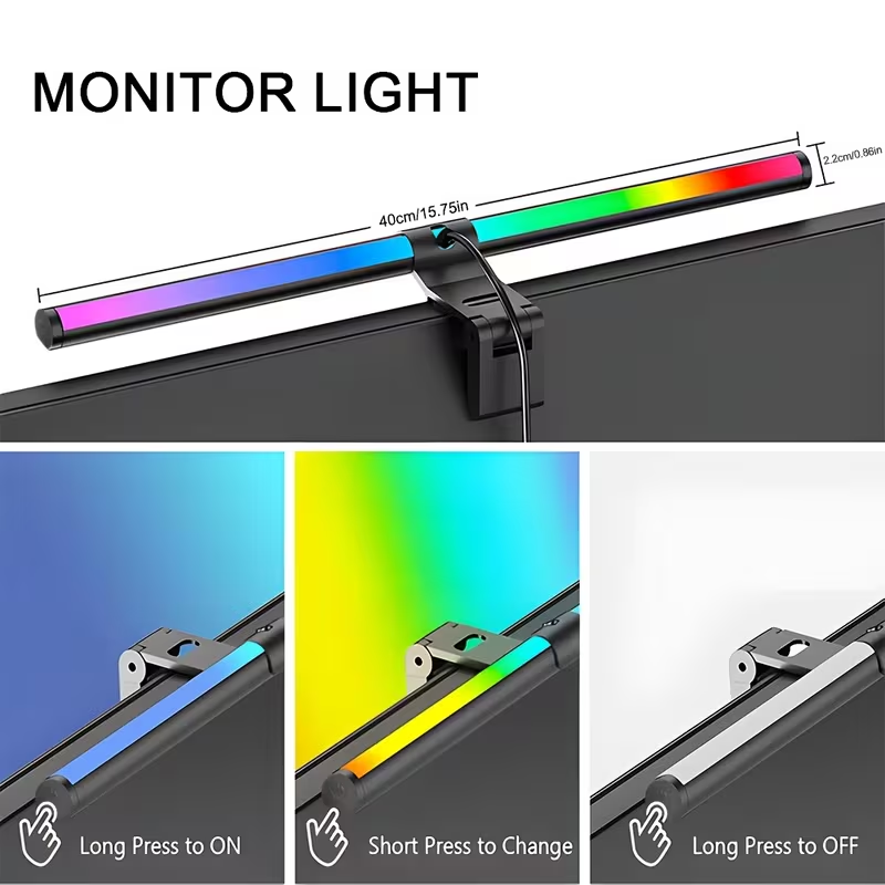 Barre lumineuse RGB pour monit - Tech Desktop Accessories avis et prix