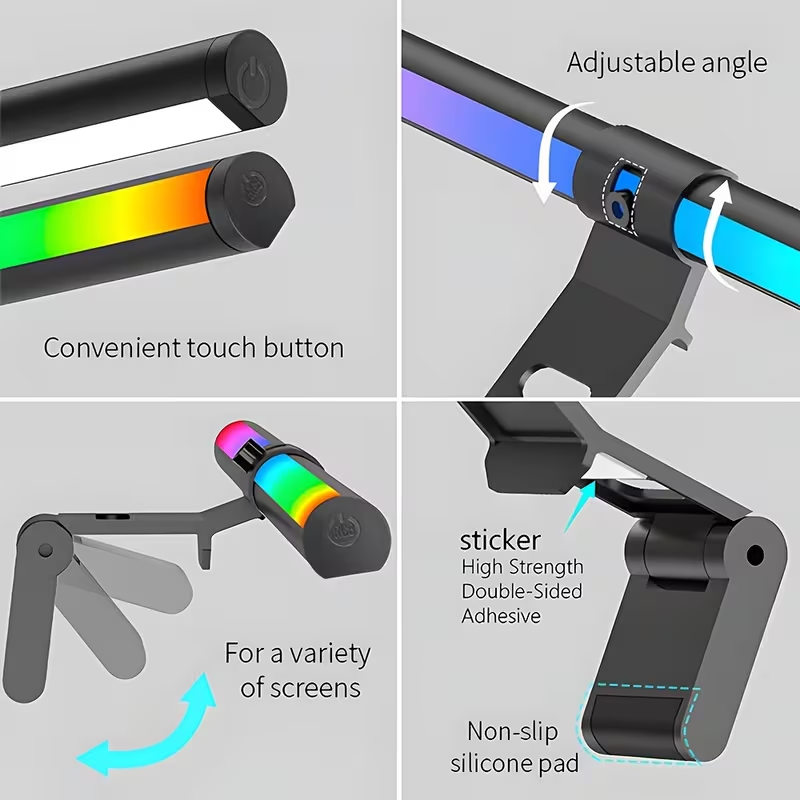 Barre lumineuse RGB pour monit - Tech Desktop Accessories avis et prix