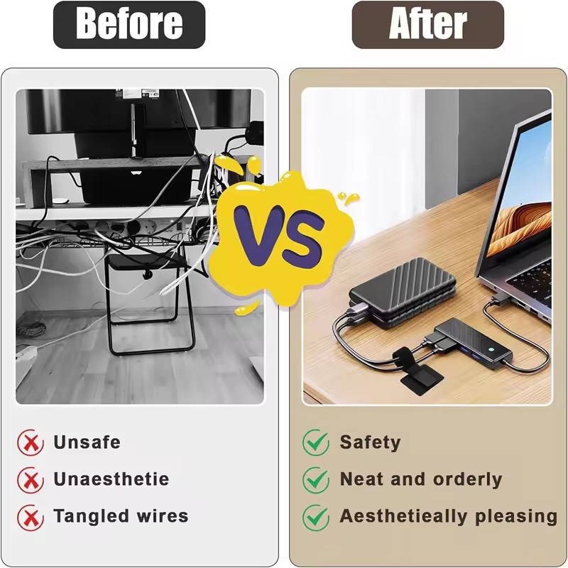 Attaches-câbles adhésifs sous  - Tech Room Accessories avis et prix
